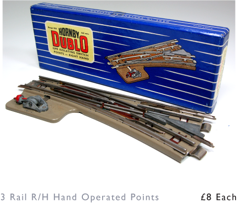 Hornby Dublo 3 Rail Right Hand Operating Points